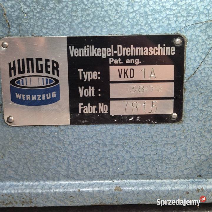 HUNGER VKD 1A Ventilkegel Drehmaschine Valve Smolne sprzedam