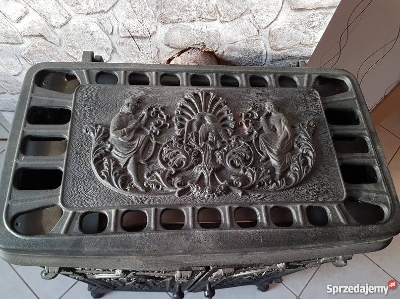 Piec żeliwny Buderus koza retro kominek piecyk Osłonin