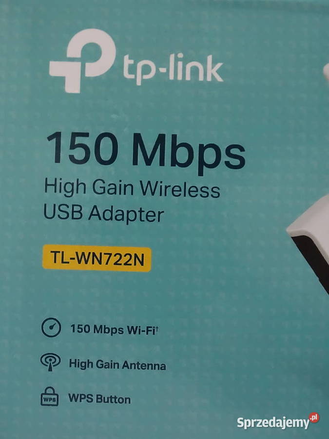 NOWA Karta Sieciowa TPLink TLWN722N 150 Mbps lubelskie Biłgoraj