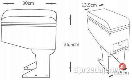 Podłokietnik środkowy podłokietnik uniwersalny mazowieckie sprzedam
