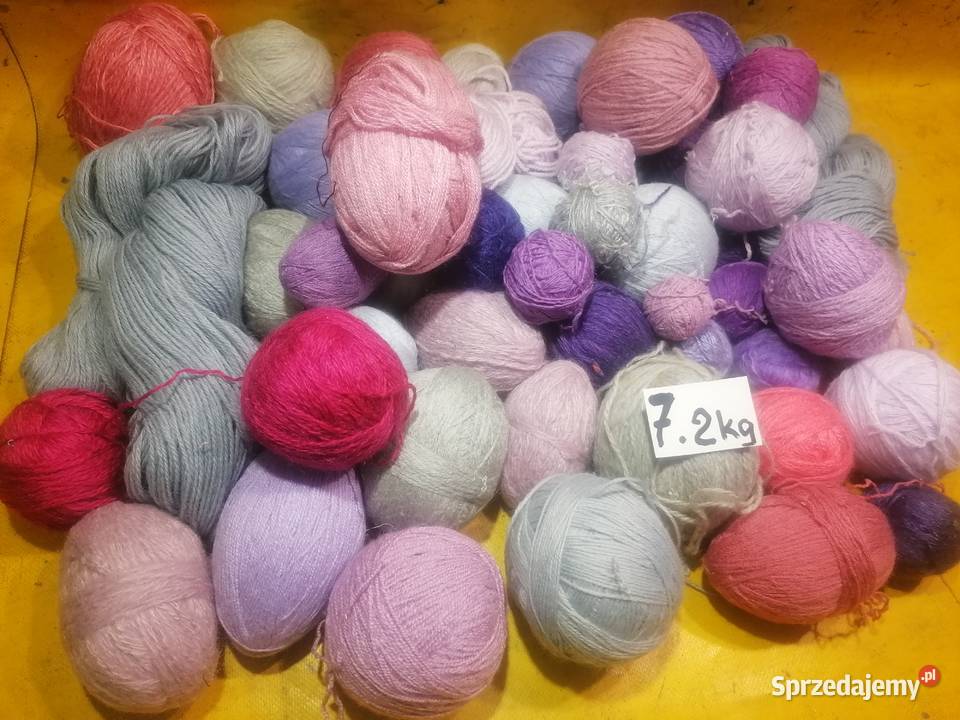 włóczka wełna 2 różne kolory 123567813 foto Piotrków Trybunalski