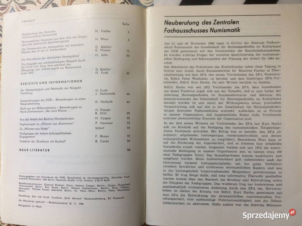 3768 Numismatische Beitrge 1980II Szczecin