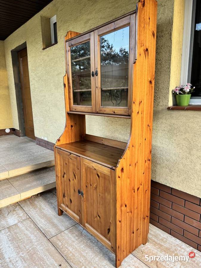Kredens regał drewniany półki szafka Ikea mazowieckie