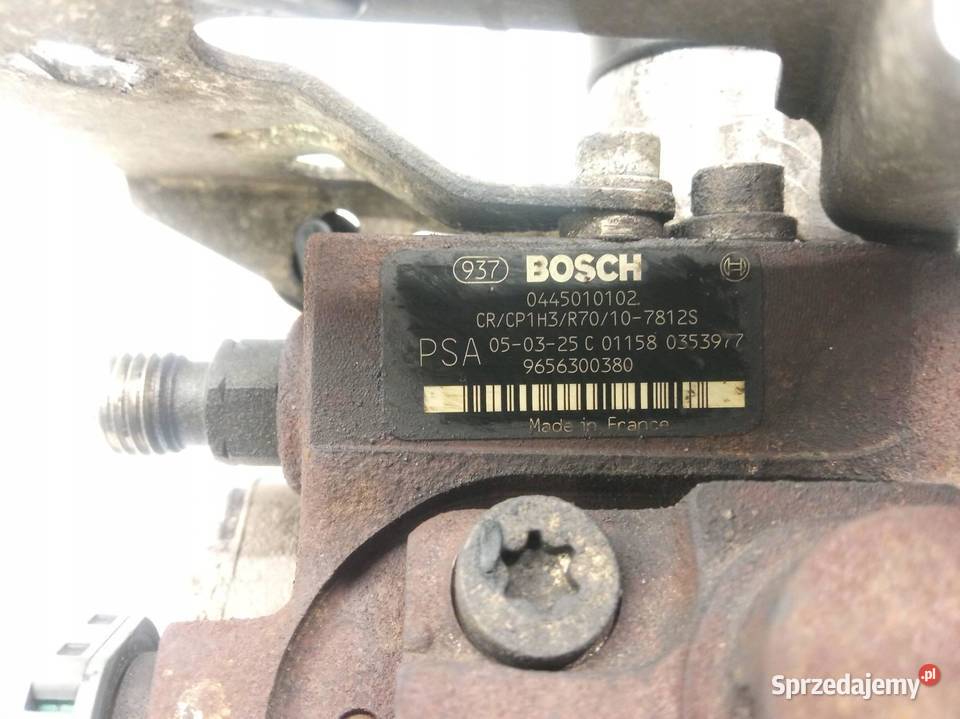 POMPA WTRYSKOWA 0445010102 16 TDCI Ford Focus osobowe