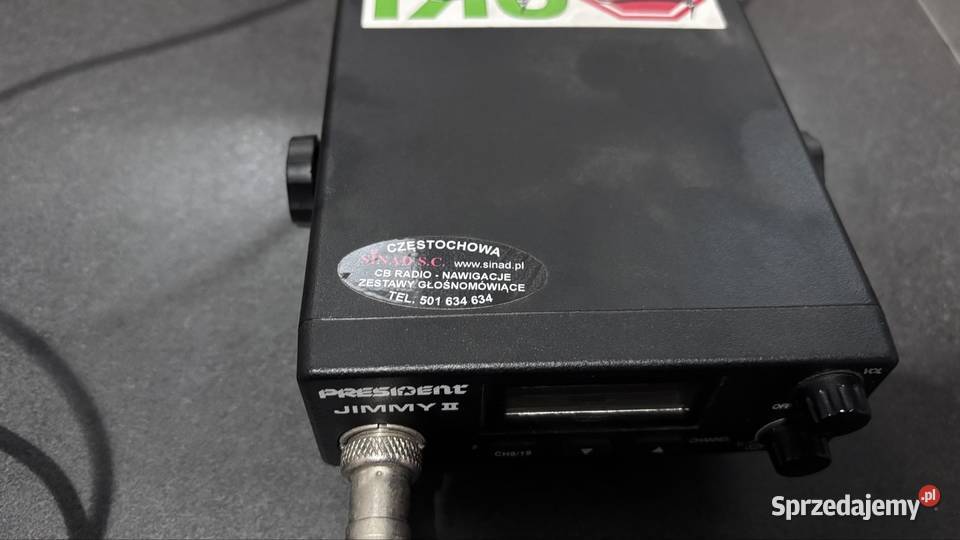 CB Radio President Jimmy II ASC z anteną zestaw Częstochowa sprzedam