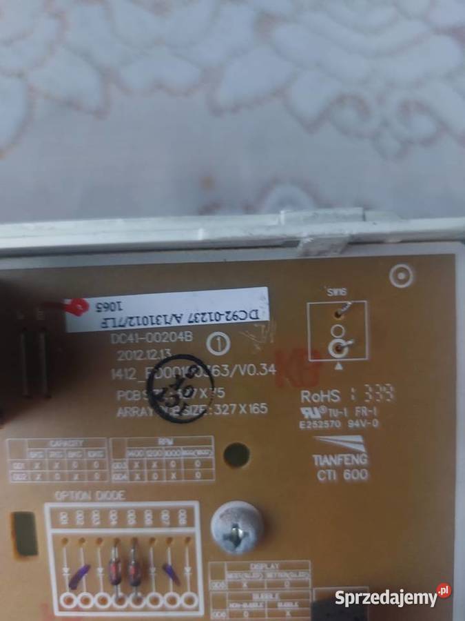 SAMSUNG DC4100204B MODUŁ PRALKI Nowy Sącz sprzedam