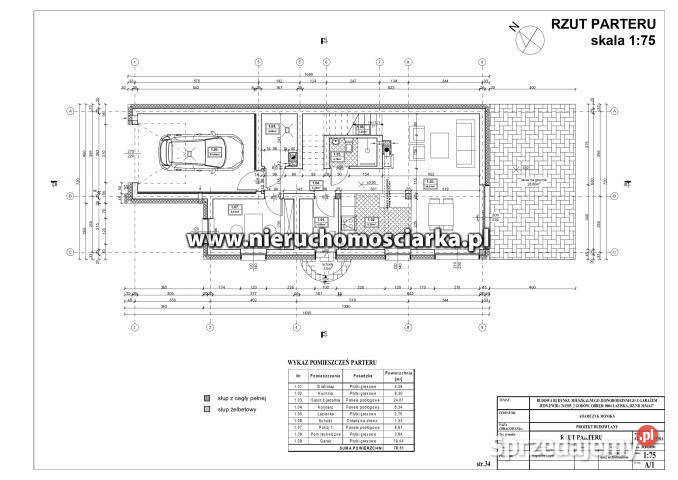 Dom wolnostojący 123m2 Łaziska wolnostojący