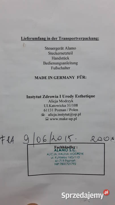 Profesjonalny sprzęt do makijażu permanentnego Kamionki