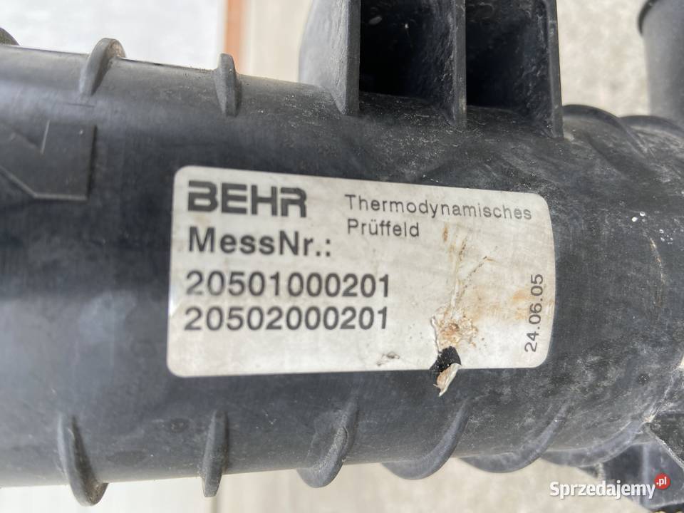 Chłodnica Man TGL TGM 8106116494 8106116506 BEHR sprzedam