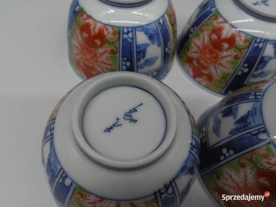 Komplet Japońskich Misek do Ryżu Porcelana Arita Raszków sprzedam
