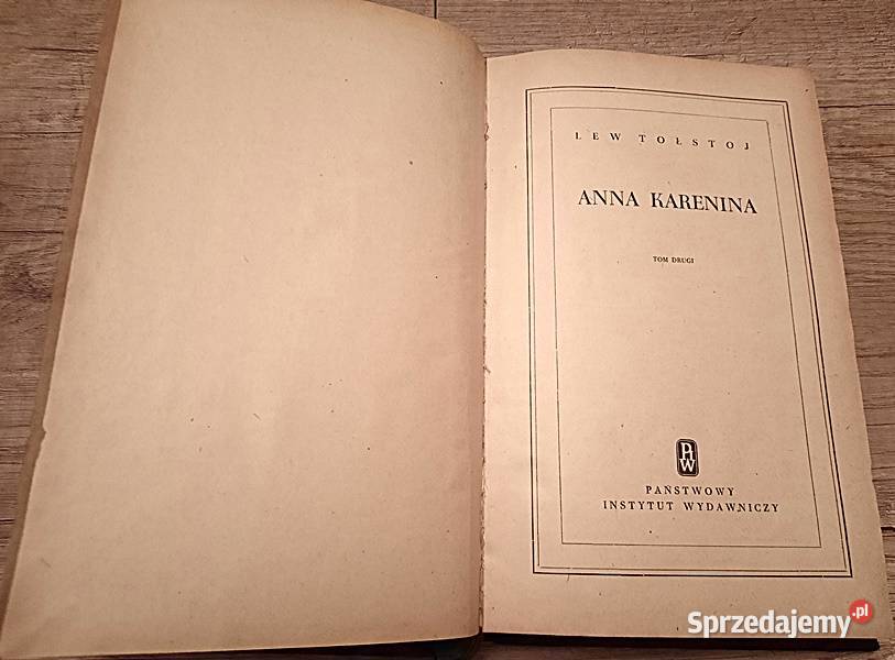 Anna Karenina t 2 L Tołstoj wielkopolskie Ostrów Wielkopolski sprzedam