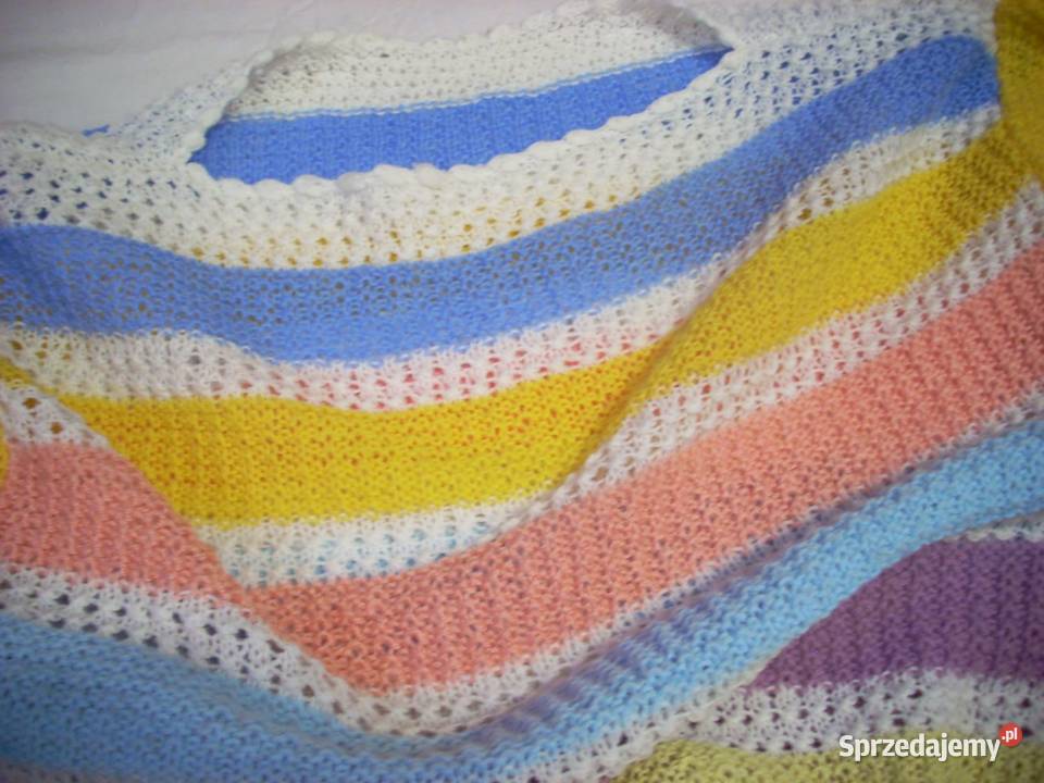 Pastelowy Sweter Robiony na Drutach 38 M małopolskie Nowy Sącz