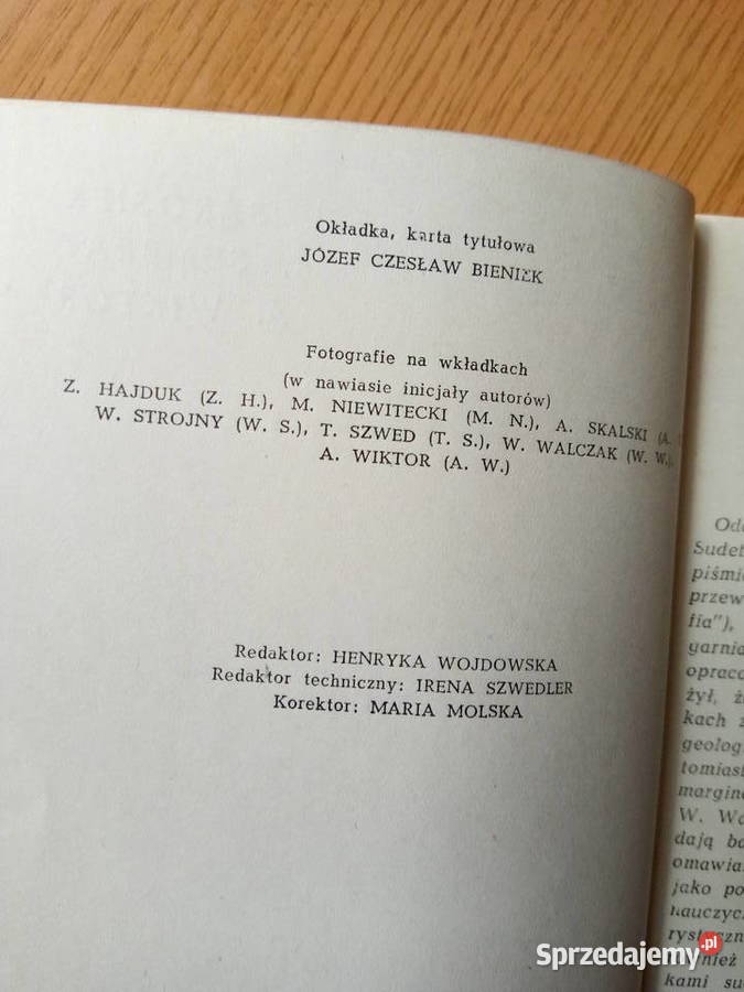 Sudety 1975r Wiedza powszechna Sarosiek Sembrat śląskie Dąbrowa Górnicza