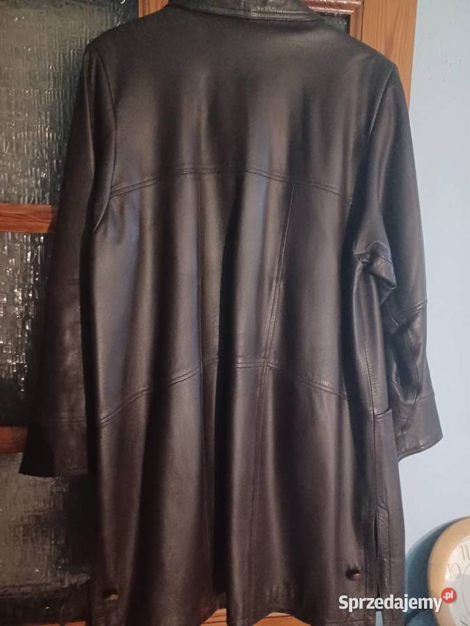 Luksusowy płaszcz skóra cielęca lekki komfortowy Kurtki i płaszcze łódzkie Łódź