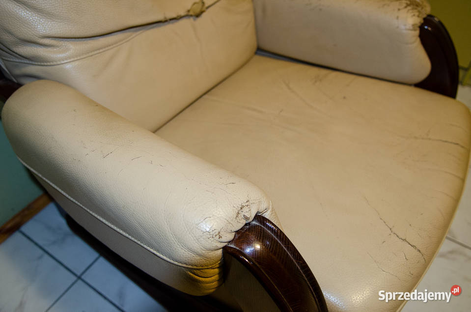 Fotel KLER skórzany do renowacji Wrocław