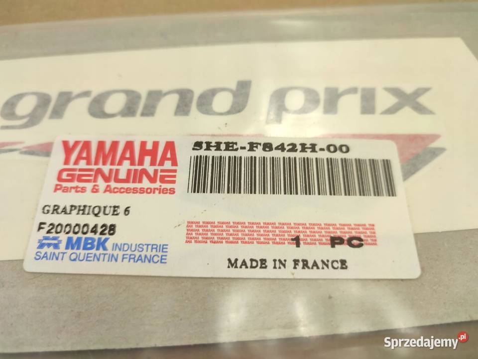 NAKLEJKA GRAND PRIX POD NOGI YAMAHA YQ50 2000 lubelskie