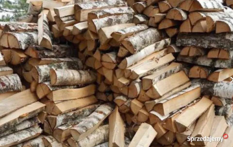 Różne rodzaje drewna opałowegokominkowego Łyse Baranowo