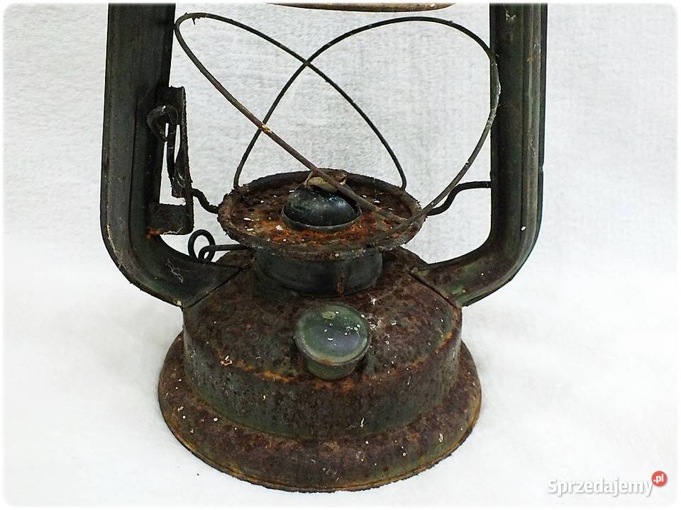 Duża Stara Lampa Naftowa Oświetlenie Retro