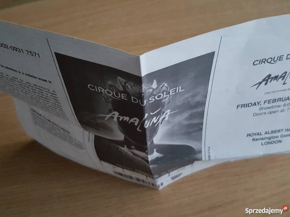 PŁYTA CD Cirque du Soleil AMALUNA bilet Złotniki