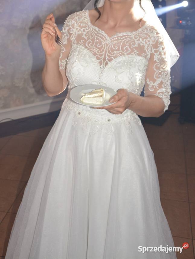 Suknia ślubna 40 welon i pokrowiec ODBIÓR Damska Tczew