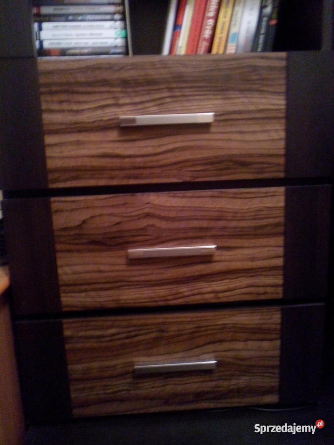 Meblościanka Akona WengeOliwka Black Red White