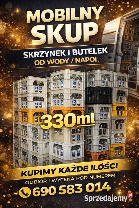 Skup skrzynek i butelek piwie woda napoje 330ml Częstochowa