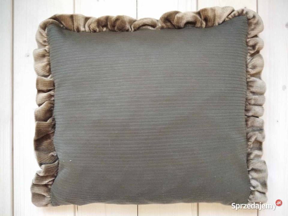 Duża poduszka poszewka elegancka ozdobna haft pomorskie Gdańsk