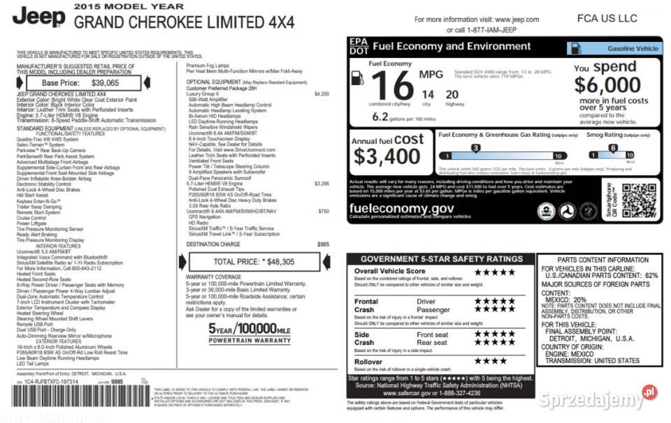 Jeep Grand Cherokee Grand Cherokee WK 57 Bielsko-Biała