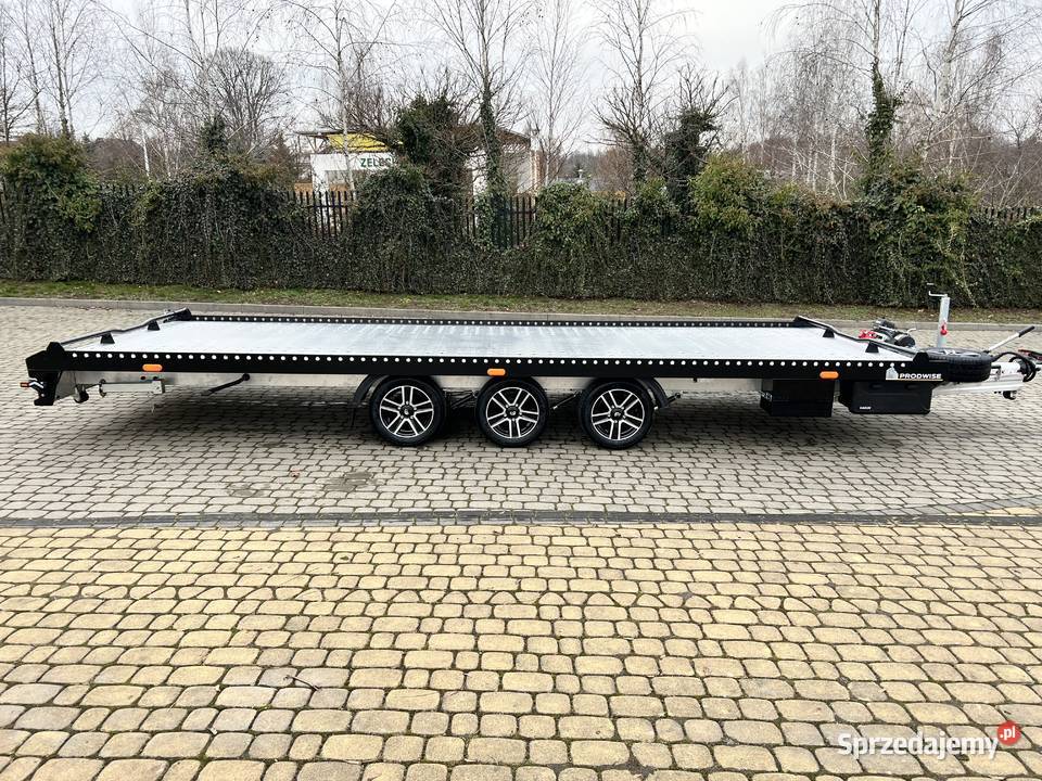 Przyczepa aluminiowa Blackline 6m x 21m 3 osiowa śląskie Bytom
