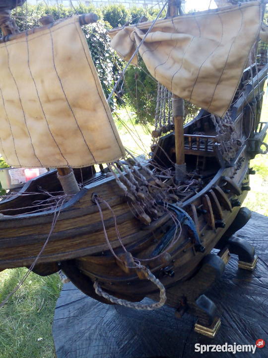 model zaglowca POLSKI GALEON SMOK Z 1572r łódzkie