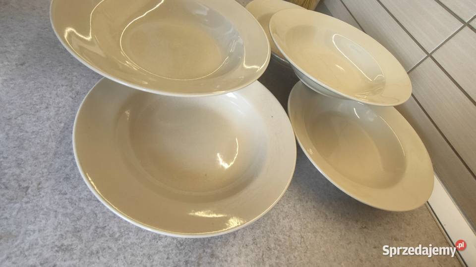 6 nowych talerzy z PRL Porcelana i szkło Bielsko-Biała sprzedam