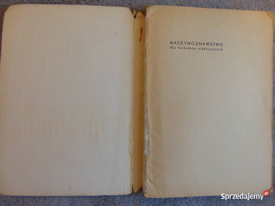 Maszynoznawstwo techników elektrycznych Stefan Lublin sprzedam