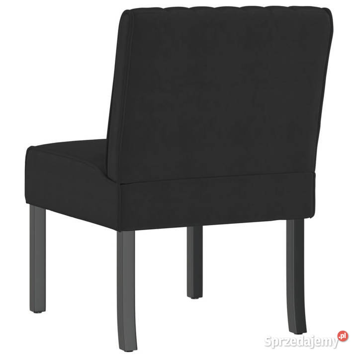 Fotel czarny obity aksamitem WM352454 mazowieckie Warszawa sprzedam