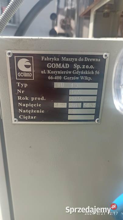 Wiertarka pozioma Gomad typ WU 1 lignum Kłodawa sprzedam