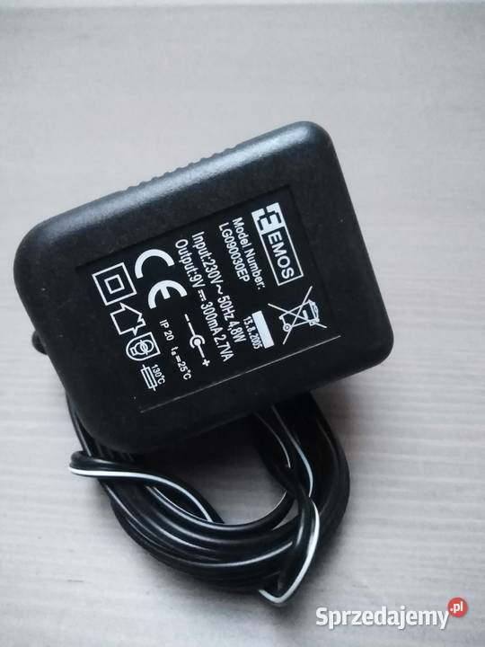 Zasilacz EMOS 9V 300mA 27VA mazowieckie Warszawa