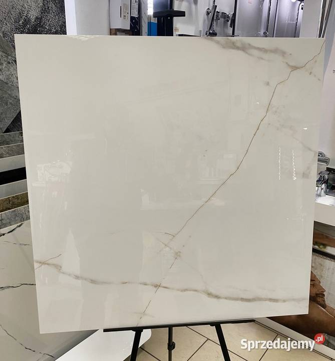 Gres płytka Marble Gold Carrrara 80x80 poler