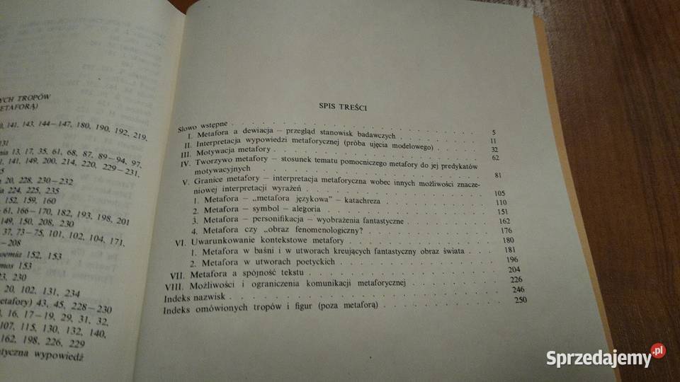 Metafora Poetyka zarys encyklopedyczny Teresa Gdańsk sprzedam