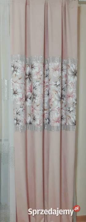 Zasłony welurowe pudrowy róż Mława sprzedam