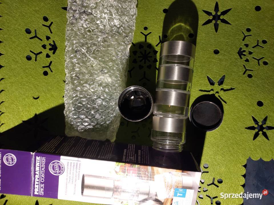 Młynek z pojemnikami na przyprawy Nowy