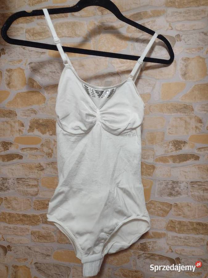 38M Ekskluzywne białe Body modelujące z Londynu Kraków
