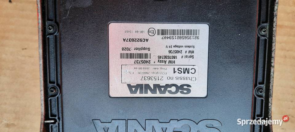 Jednostka Sterująca SCANIA ECU CMS1 ciężarowe
