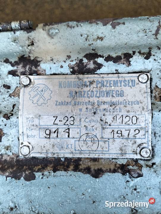Stara zabytkowa skrzynka narzędziowa PRL 1972 r Miejsce Piastowe