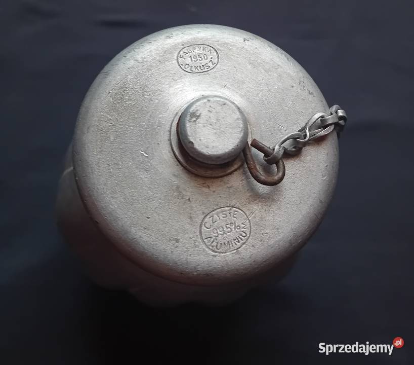 Stara wojskowa manierka aluminiowa Olkusz 1950 r Koźminek