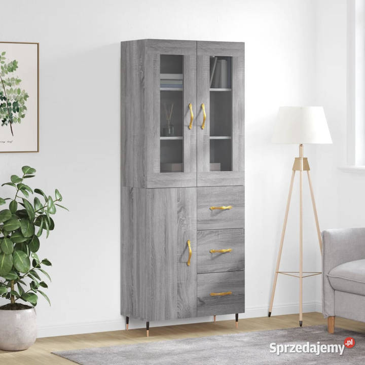 Witrynka szary dąb sonoma 695x34x180 materiał mazowieckie Warszawa