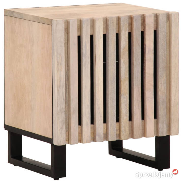 Szafka nocna 40x34x46 bielone drewno mango Warszawa