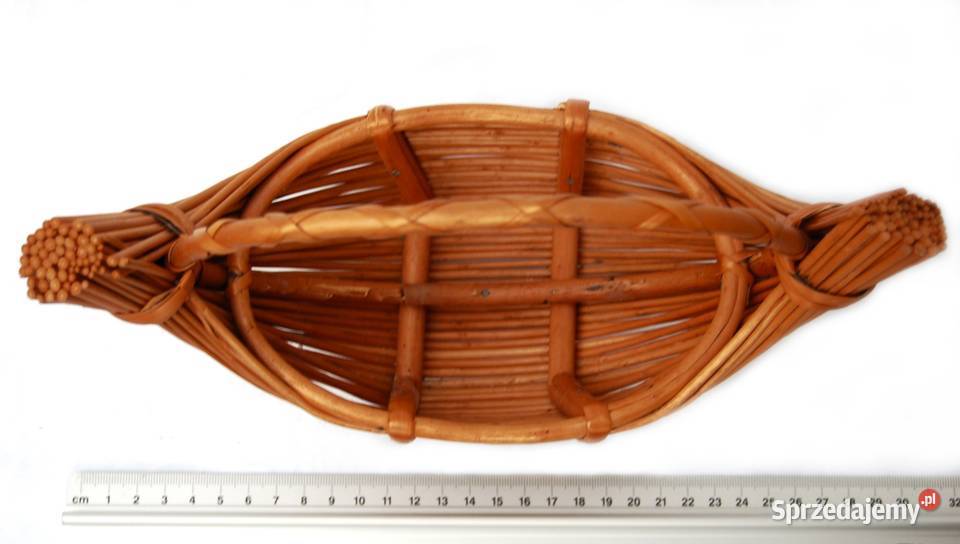 Koszyk kosz wiklinowy łódka 28 x 115 naturalna Lublin