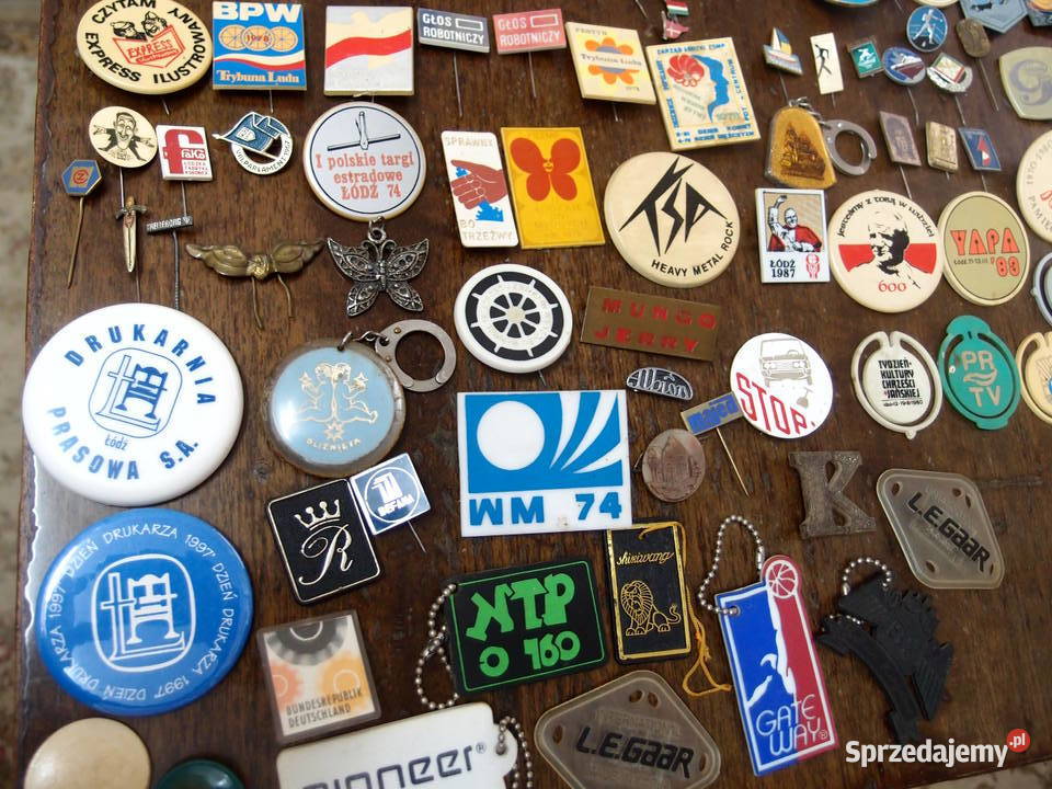 spinki przypinki odznaczenia i inne pamiątki z Łódź