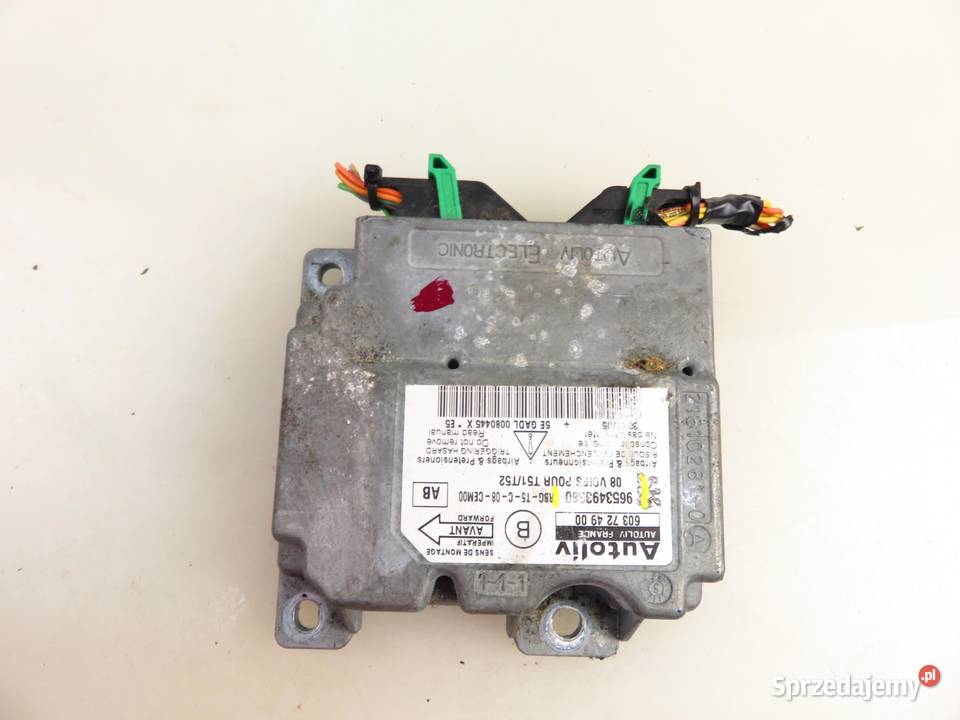 MODUŁ AIRBAG PEUGEOT 307 3AC 9653493380 sprzedam