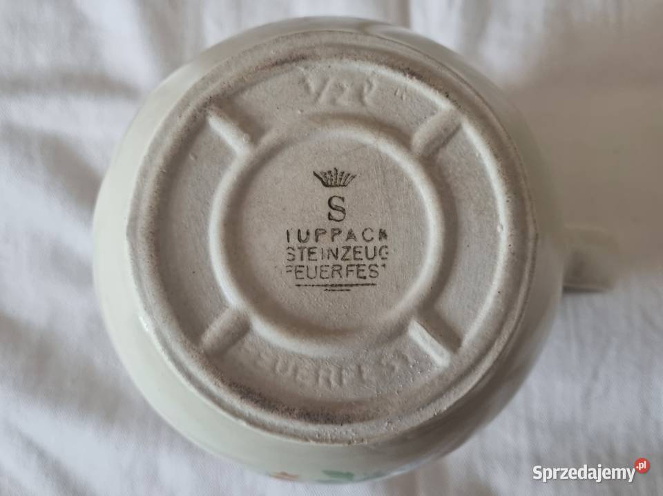 Niemiecki mlecznikdzbanek S Tuppack Steinzeug Warszawa
