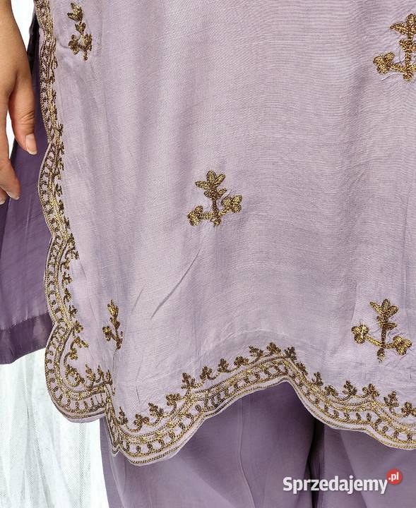 Piękny fioletowy komplet indyjski XXL 44 3XL 46 zachodniopomorskie Szczecin